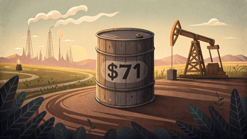 Цена нефти марки Brent превысила $71 за баррель