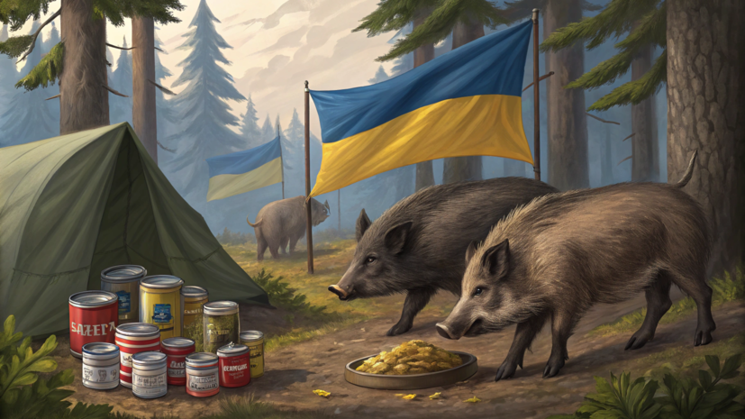 ERR: Эстония может отправить ВСУ консервы из мяса диких кабанов