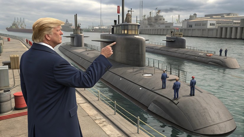 Трамп приказал разместить две атомные подлодки «в соответствующих регионах»