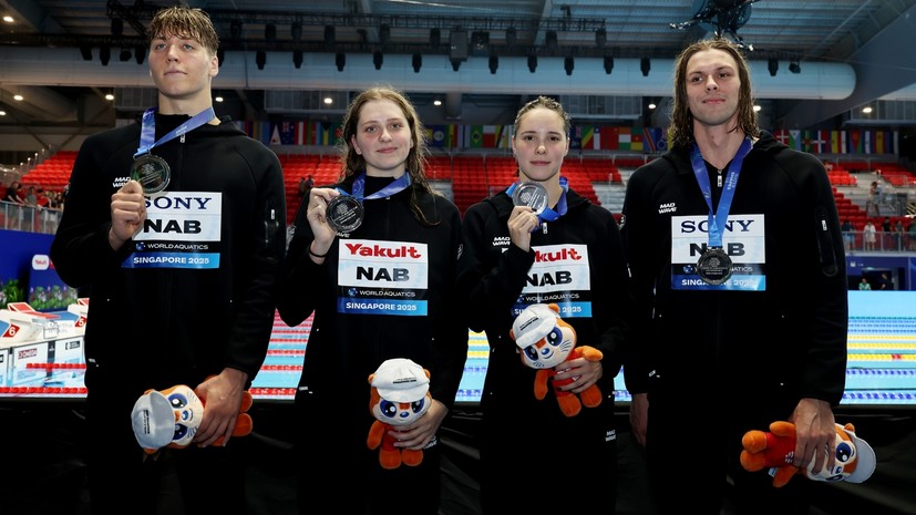 «Мы можем всё»: российские пловцы завоевали серебро в смешанной эстафете кролем и переписали рекорд Европы