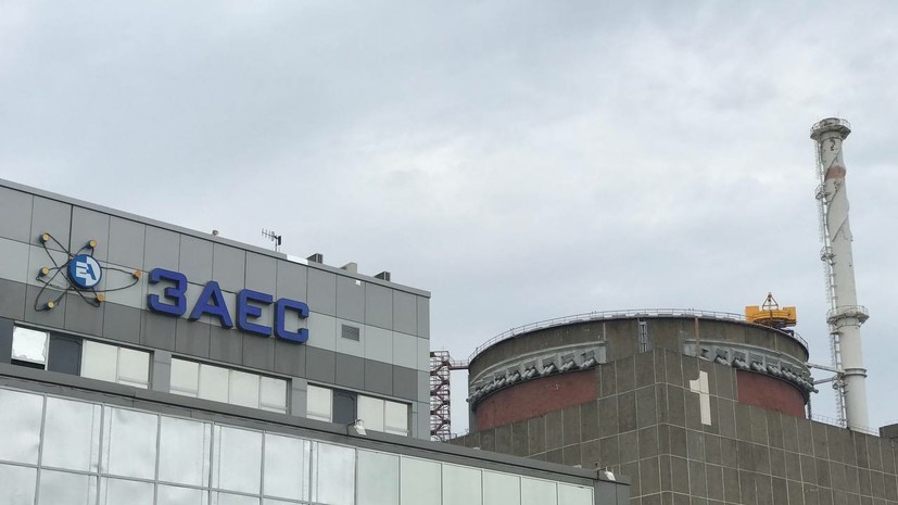 В промзоне у ЗАЭС после обстрела ВСУ произошло возгорание