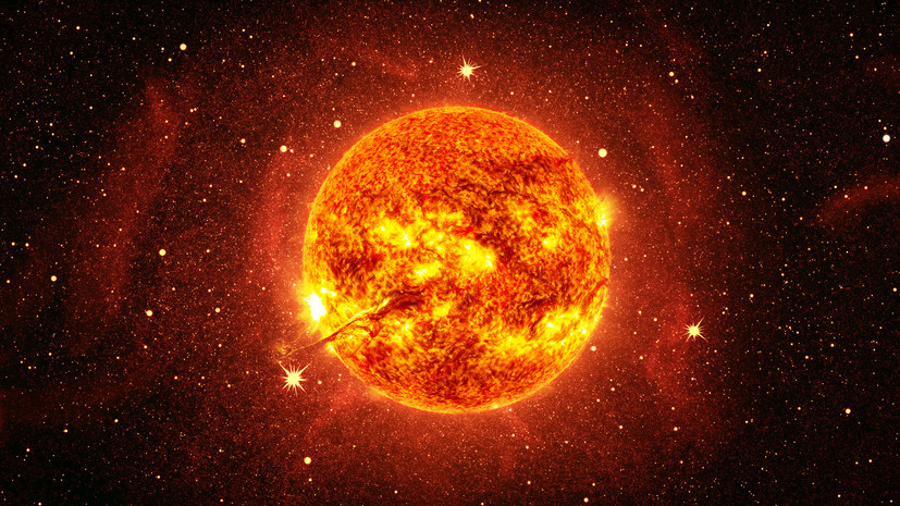 На Солнце произошла вспышка класса М