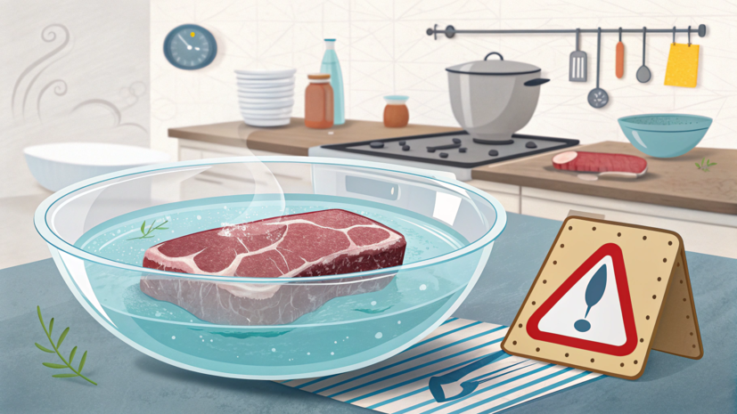 Специалист Джабакова рассказала, почему нельзя размораживать мясо в воде