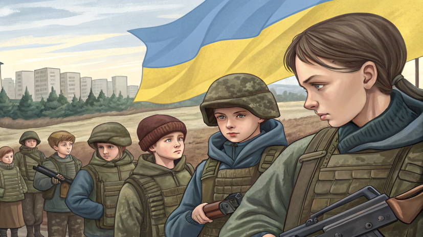 На Украине детей с 14 лет начнут готовить к «национальному сопротивлению»