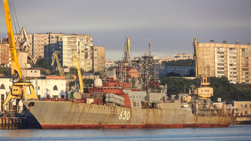 «Известия»: срок ремонта противолодочного корабля «Адмирал Чабаненко» продлён