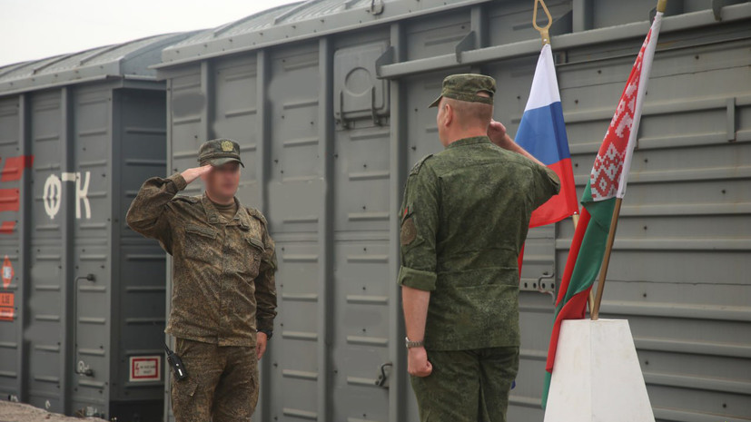 В Белоруссию прибыл первый эшелон с военными из России на учения