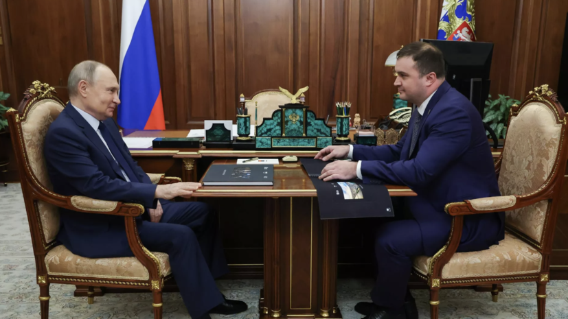 Путин встретился в Кремле с губернатором Омской области Хоценко