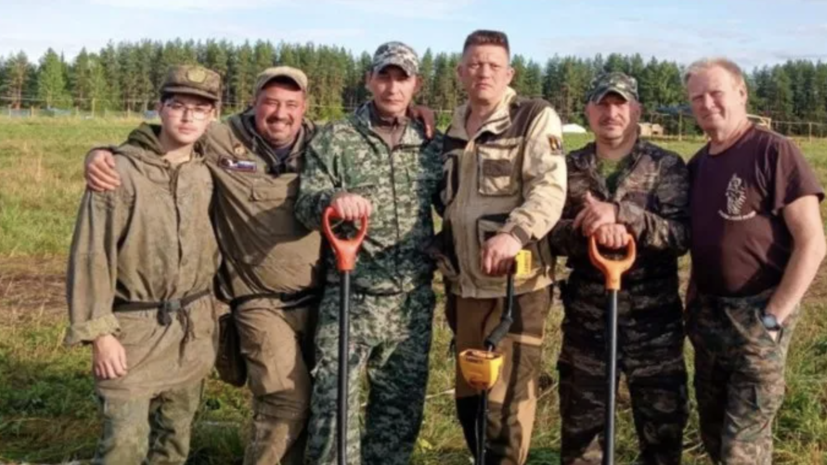 В Карелии поисковый отряд обнаружил останки красноармейца