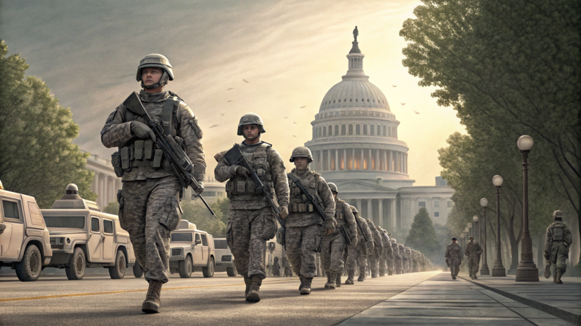 NBC: бойцы Нацгвардии США начали прибывать в Вашингтон по указу Трампа