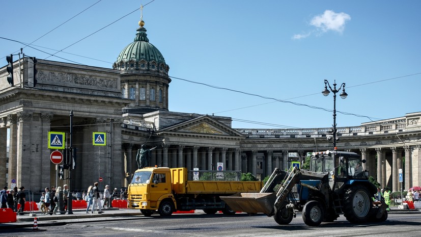 Невский проспект в Петербурге закрыли на ремонт