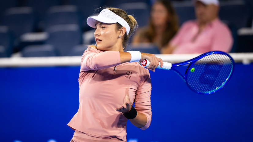 Калинская обыграла Александрову и вышла в 1/4 финала турнира WTA в Цинциннати