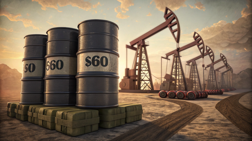 Родионов: средняя цена нефти Brent составит около $60 за баррель в 2026 году