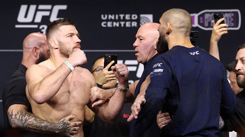 Чимаев и Дю Плесси едва не подрались на финальной битве взглядов