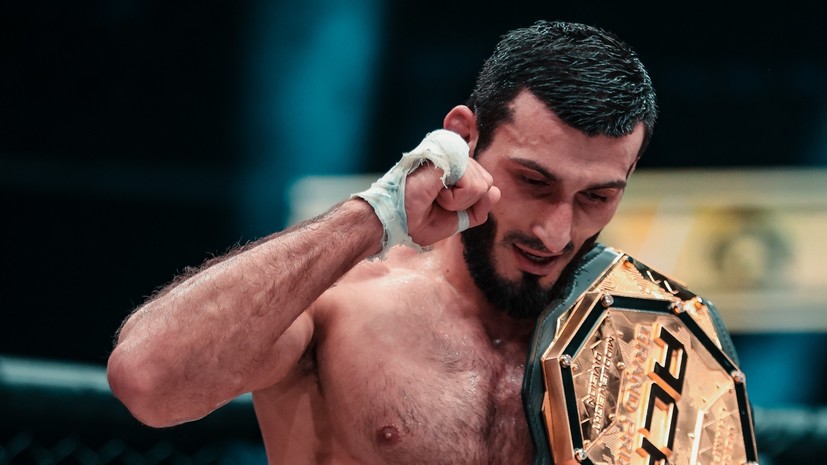 Абсолютная доминация: Гасанов нокаутировал Арышева и в шестой раз защитил титул чемпиона ACA в среднем весе