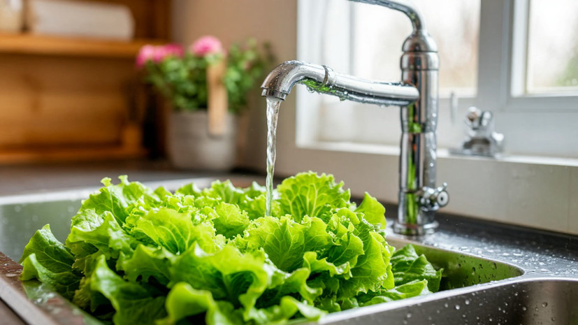 Врач Столярова: салатные листья нужно мыть проточной водой одну-две минуты