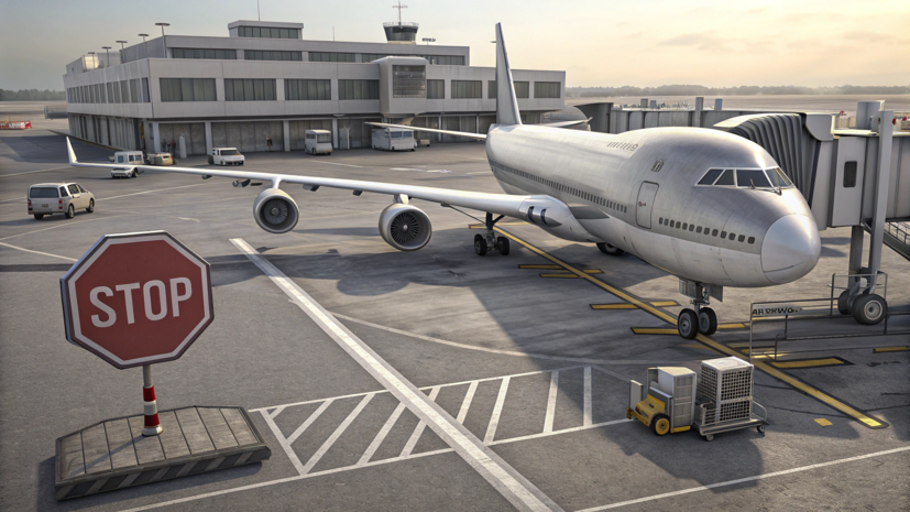 В аэропорту Владикавказа ввели временные ограничения на полёты