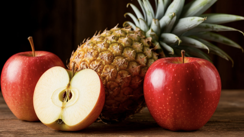 Стоматолог Лысенков: яблоко и ананас способствуют естественному отбеливанию зубов