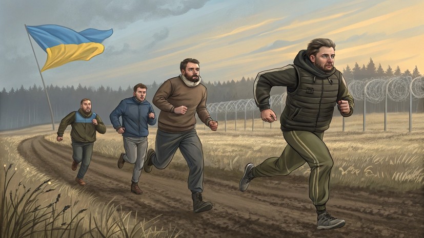 РИА Новости: на Украине уклонисты пытаются бежать в Белоруссию