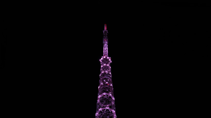 Праздничную подсветку зажгут на телебашне Перми 1 сентября