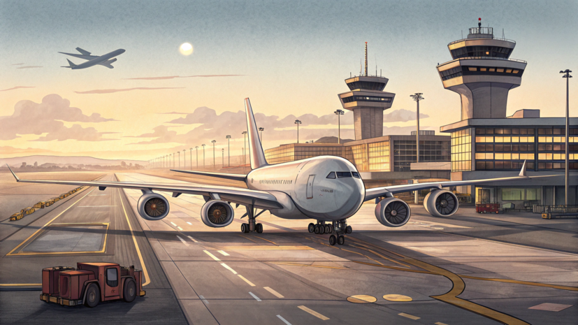 В Северной Осетии пресекли попытку поджога самолёта в аэропорту Владикавказ