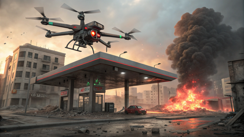 Хинштейн: дрон ВСУ сбросил взрывное устройство на заправку в Курской области