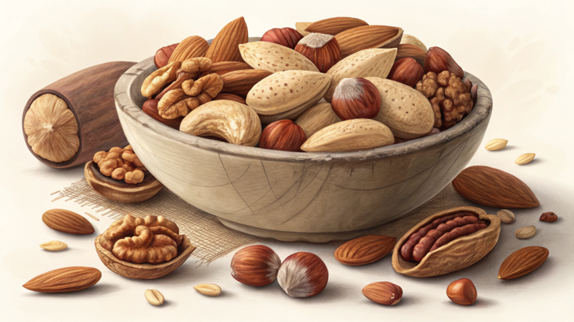 Кардиолог Залётова: нежареные орехи помогают блокировать всасывание холестерина