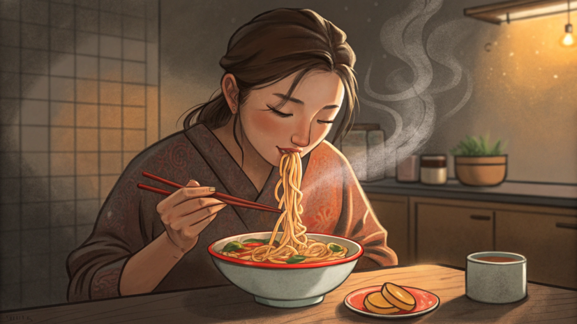 Врач Бережная: острая лапша может вызвать расстройство желудка