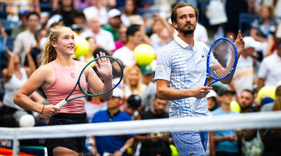 Мирра Андреева и Даниил Медведев