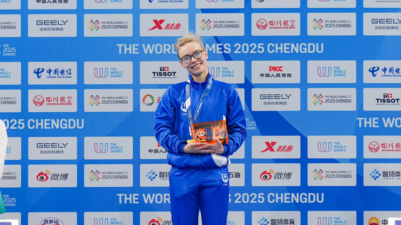 Чемпионка Всемирных игр Слисева пела гимн России во время награждения