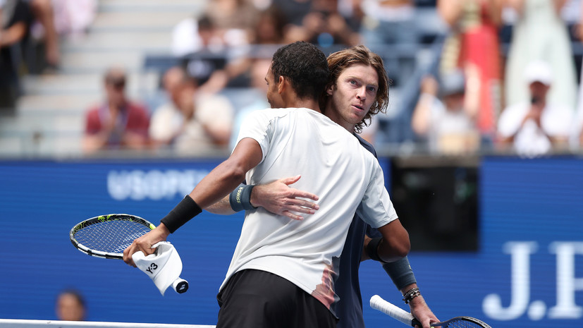 Рублёв завершил выступление на US Open, проиграв Оже-Альяссиму