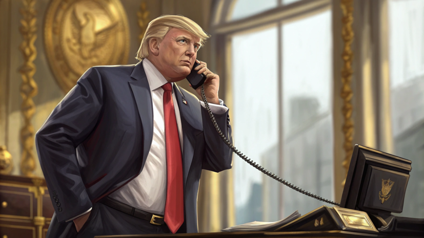 Трамп заявил, что намерен вскоре провести телефонный разговор с Путиным