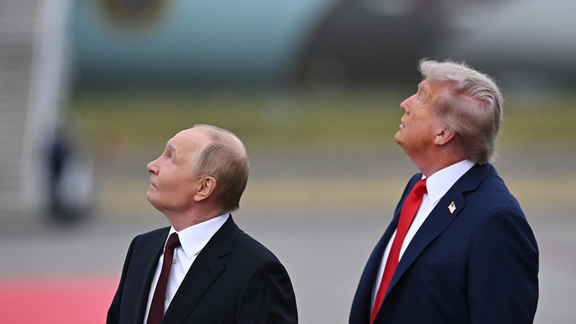 Трамп после разговора с европейскими лидерами разместил фото с Путиным на Аляске