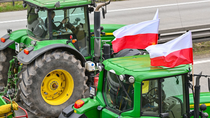 В Польше протестующие фермеры заблокировали КПП на границе с Украиной