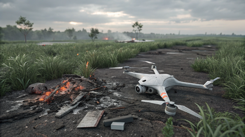 Обломки БПЛА упали на территории Ильского НПЗ на Кубани