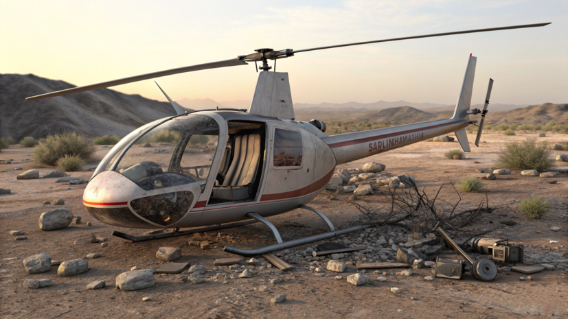 Fox News: вертолёт Robinson R66 упал в американском городе Лейквилл