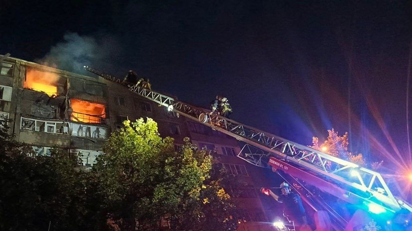 Спасатели ликвидировали пожар в Макеевке, возникший из-за атаки БПЛА ВСУ