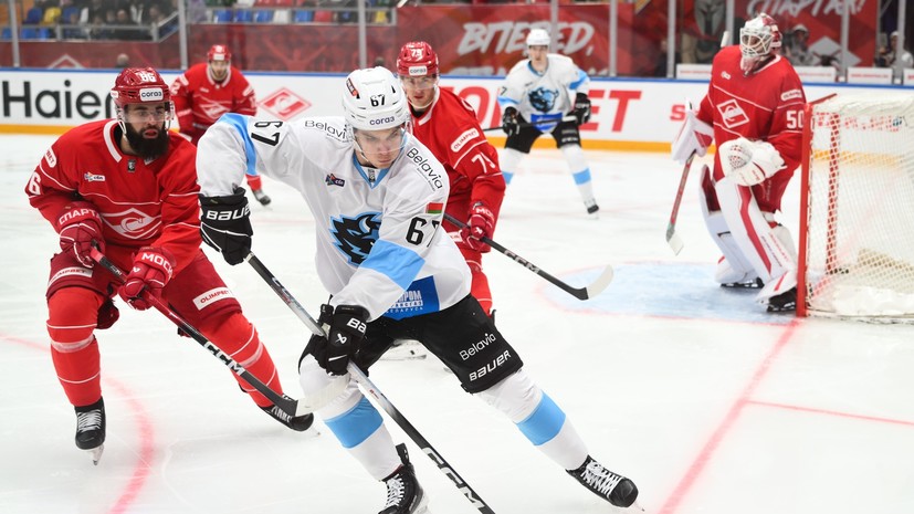 «Спартак» дома проиграл минскому «Динамо» в матче КХЛ, «Трактор» обыграл «Нефтехимик»