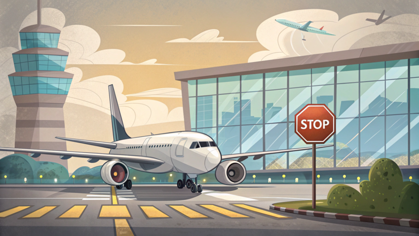 Аэропорт Саратова временно не принимает и не отправляет рейсы