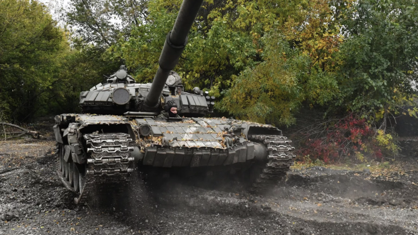 Российский танк Т-72 Б3М уничтожил грузинских наёмников ВСУ с арбалетами