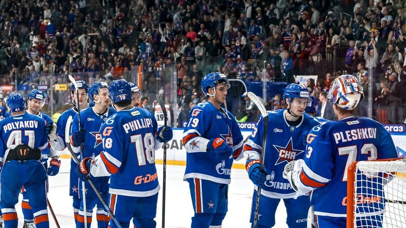 СКА одержал первую победу в КХЛ в сезоне, «Спартак» проиграл «Северстали»