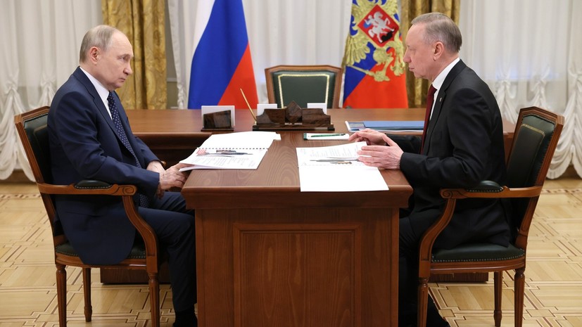 Путин встретился с Бегловым в Петербурге