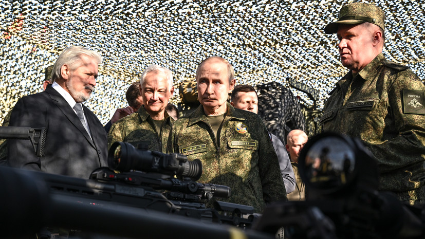 Путин назвал целью учений «Запад» отработку защиты от любой агрессии