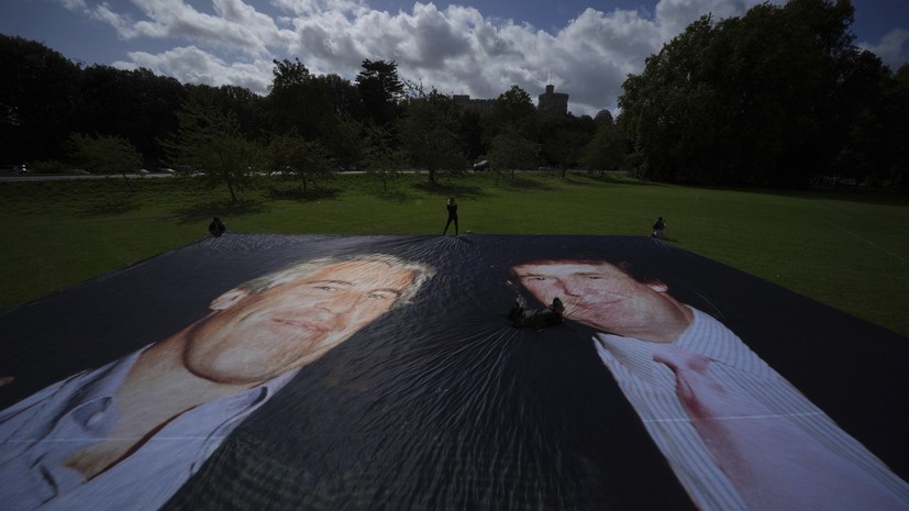 ITV: противники Трампа разместили его фото с Эпштейном на Виндзорском замке