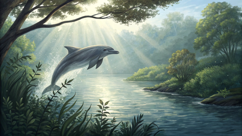 На Кубани готовят операцию по спасению дельфина из реки