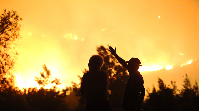 DHA: лесной пожар в турецкой Аланье подобрался к жилым кварталам