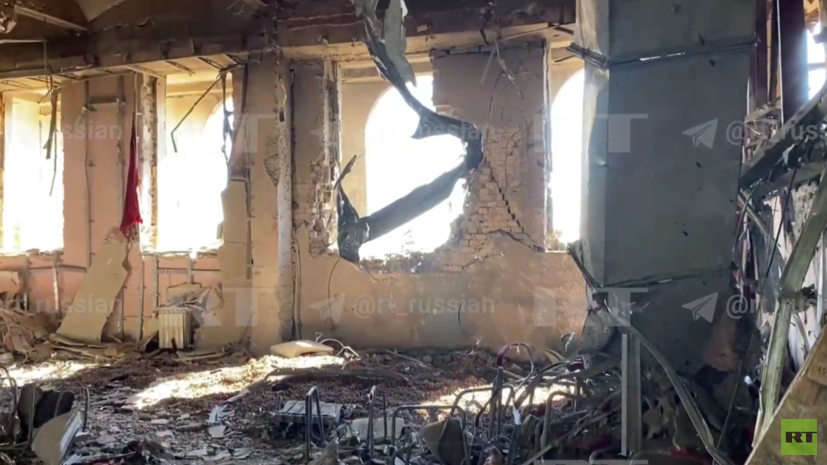 Опубликовано видео с места удара ВСУ по школе в крымском Форосе