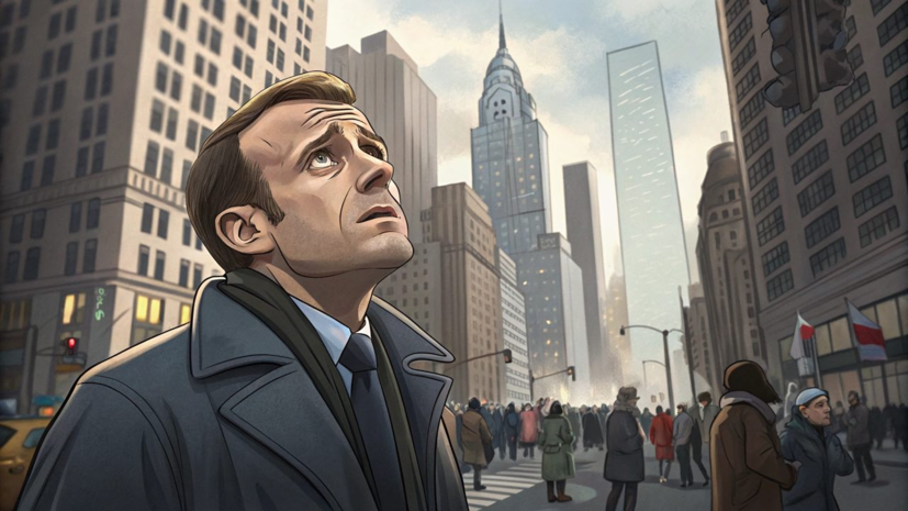 Филиппо назвал унижением остановку кортежа Макрона из-за Трампа