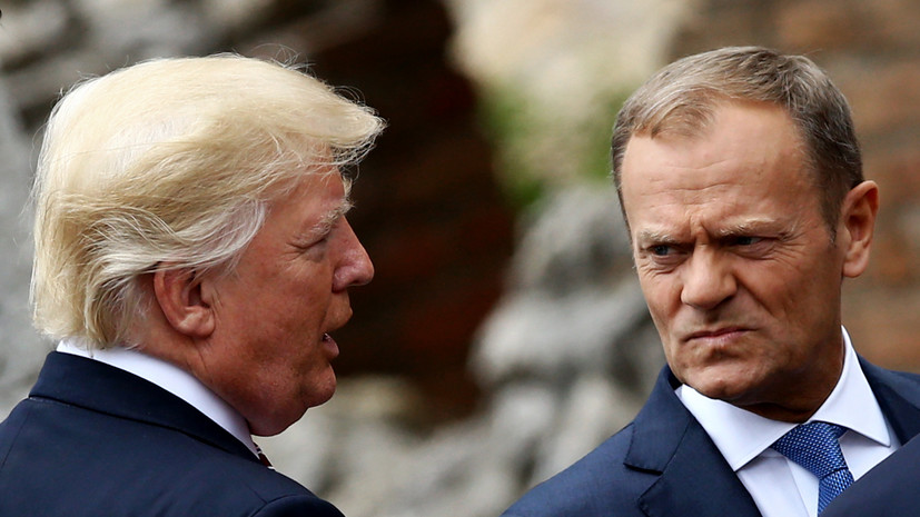Туск обвинил Трампа в перекладывании ответственности за Украину на Евросоюз