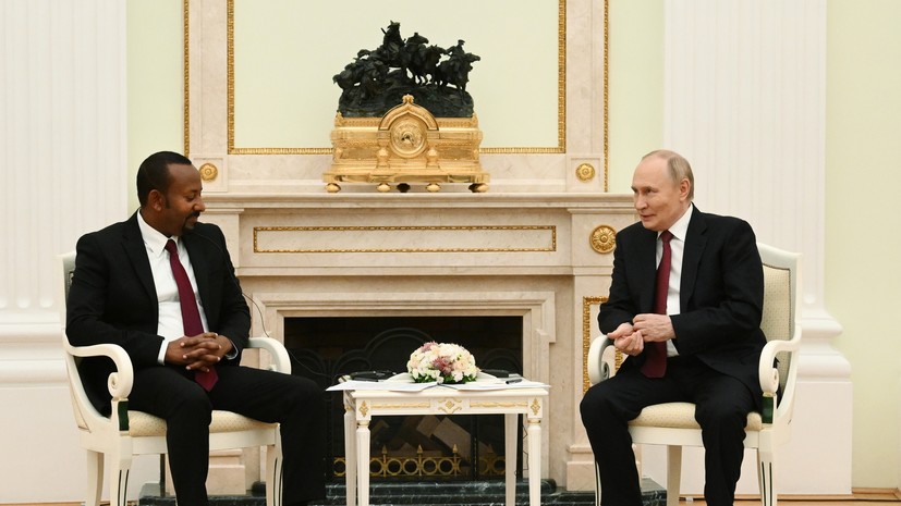 Путин встретился с премьером Эфиопии Абием Ахмедом Али