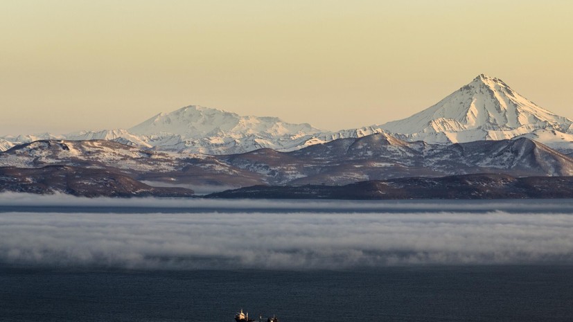 Вулкан Крашенинникова на Камчатке выбросил пепел на высоту до 2,5 км